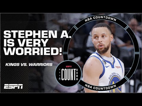 VALIDATION FOR THE KINGS! Stephen A. is VERY WORRIED about the Warriors | NBA Countdown video clip