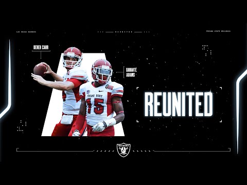 Reunited As Raiders: Derek Carr and Davante Adams | Fresno State Highlights | Raiders | NFL video clip