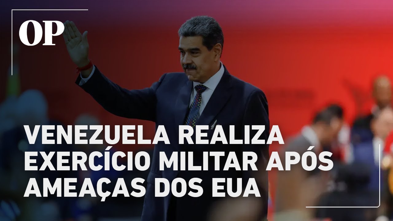 Venezuela inicia exercício militar no Caribe após ameaças dos Estados Unidos