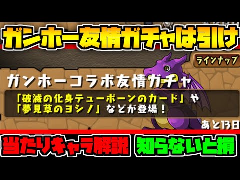 ガンホーコラボ友情ガチャ完全解説！当たりキャラは？絶対に引こう！【パズドラ】