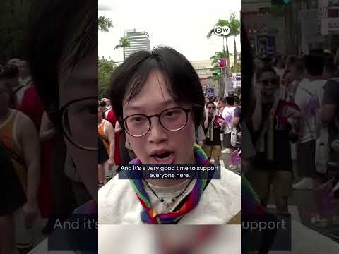 180,000 people take part in Taiwan Pride parade | DW News
