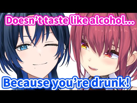 Ao-kun secretly try to prevent Marine from becoming overly intoxicated【Hololive/Eng sub】