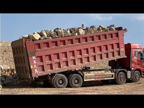 120+ tonnes trucks! World strongest 8*4 dumpers! Compilation of the most powerful trucks, crazy load