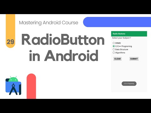 Radio Buttons in Android Studio – Mastering Android Course #29
