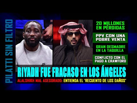 ¡Sorprendente!: Cartelera de Alalshikh fracasó en LA y hay drama con pago a Crawford