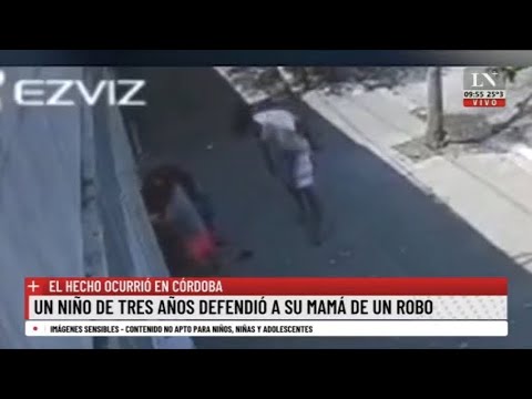 Córdoba: un niño de 3 años defendió a su mamá de un robo