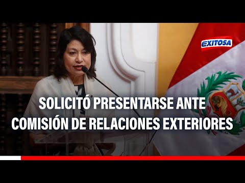 Dina Boluarte: Canciller Ana Gervasi solicitó presentarse ante Comisión de Relaciones Exteriores