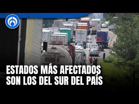 Bloqueo en la México-Puebla afecta hasta 140 mil camiones