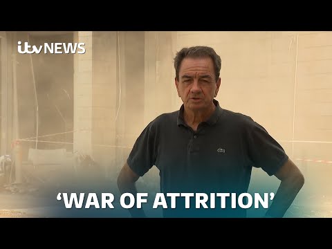 Iranian state TV hit by missile strike live on air as attacks continue for a fourth day | ITV News