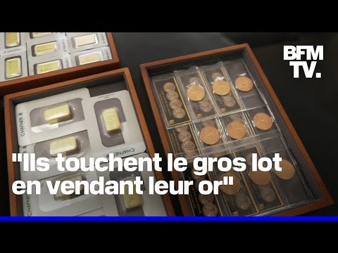 Les Français vendent de plus en plus leurs bijoux en or, dont le cours ne cesse d'augmenter