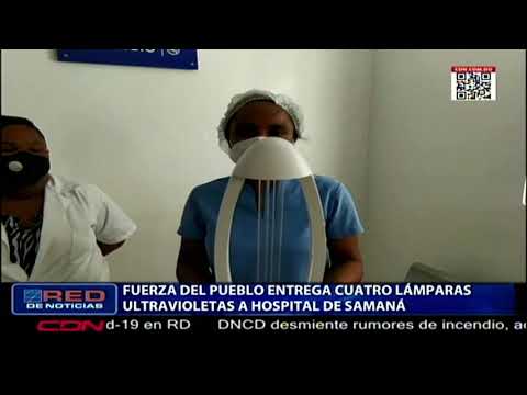 Fuerza del Pueblo entrega cuatro lámparas ultravioletas a hospital de Samaná