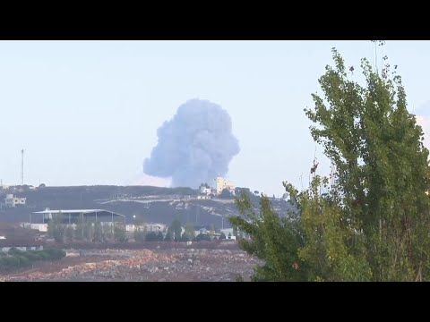 Large plume of smoke seen rising on the Lebanese-Israeli border