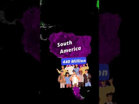 Continent Wise Population 2025 🌍 #Shorts