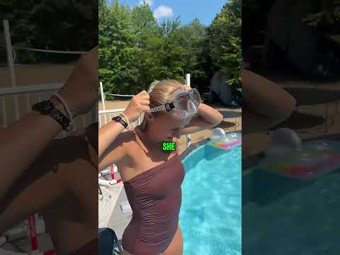 Her Brother gave her Unique Swimming Goggles 😍