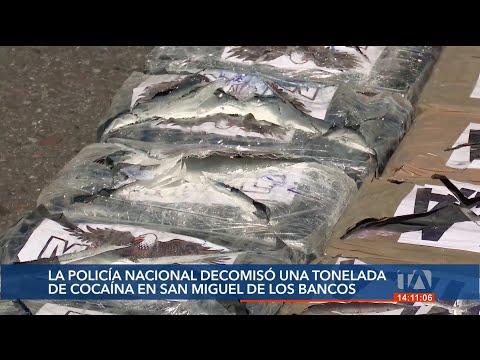 La Policía Nacional decomisó una tonelada de cocaína en San Miguel de los Bancos