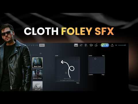 How to create Cloth Foley sound effects with Krotos Studio