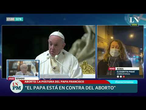 Aborto: el tuit del papa Francisco antes del debate en el Senado