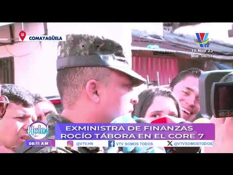 Comayagüela:  Contingente llega al Core 7 para el traslado de la ex ministra Rocío Tabora