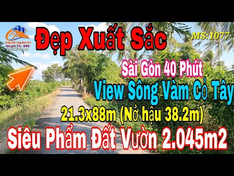 MAP ĐẤT VIỆT - mapdatviet.com NHÀ VƯỜN LONG AN | SIÊU PHẨM ĐẤT VƯỜN VEN SÔNG Vàm Cỏ Tây giá rẻ GẦN 2.045M² TẠI LONG AN (TÂY NINH)
