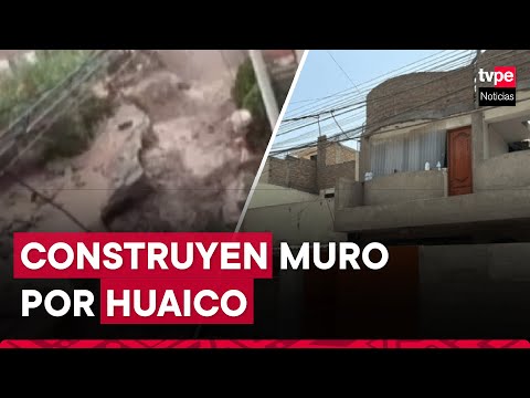 Chaclacayo: vecinos construyen muro de contención en sus casas ante posible huaico