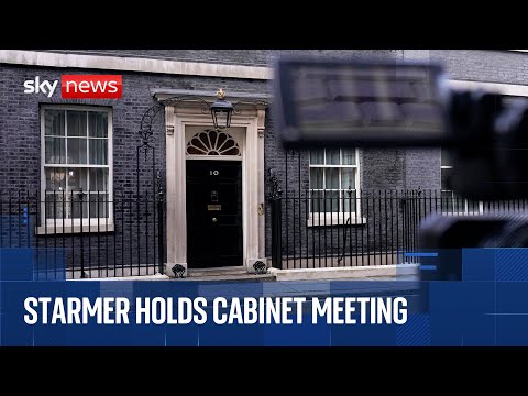 Keir Starmer's cabinet arrive at Downing Street for meeting