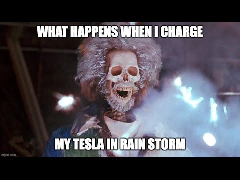 The Shocking Truth of Charging a Tesla in a Rainstorm