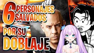 Kyria REACCIONA a 6 Personajes SALVADOS POR SU DOBLAJE | Gokú adulto c