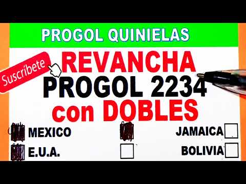 Progol Revancha 2234 con DOBLES | Progol  2234 con DOBLES | Progol 2234 | #progol2234  | #progol2234