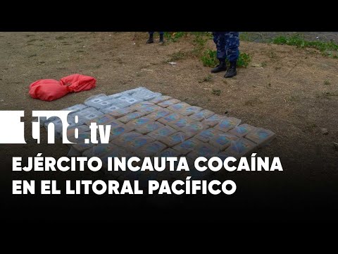 Ejército de Nicaragua incautó 60 tacos de cocaína en el Litoral Pacífico