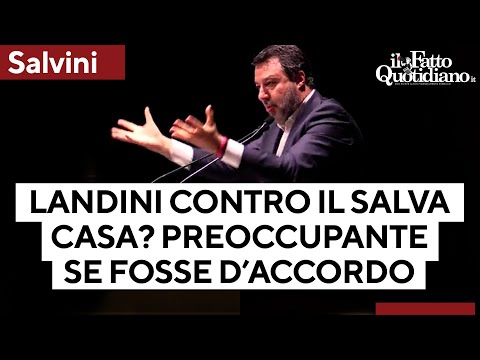 Salvini insiste col piano casa: "Landini è contrario? Preoccupante se fosse d'accordo"