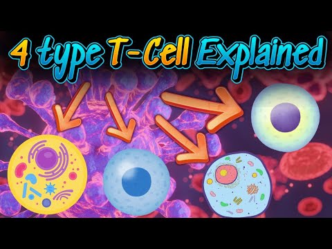 T-Cells In Hindi | T Cells kitne type ke hote hai | 4 types T-Cells | T-Cells kese kaam karti hai ?