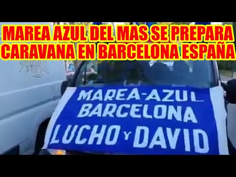 BARCELONA-ESPAÑA MAREA AZUL DEL MAS SE PREPARA PARA RECORRE LAS PRINCIPALES CALLES DE LA CIUDAD..