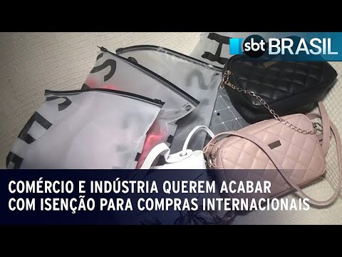 Comércio e Indústria querem acabar com isenção para compras internacionais | SBT Brasil (17/01/24)