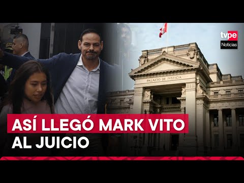 Caso Cócteles: Mark Vito llegó acompañado a juicio oral que involucra también a Keiko Fujimori
