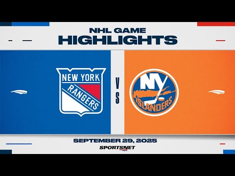 NHL Pre-Season Highlights | Rangers vs. Islanders - September 29, 2025