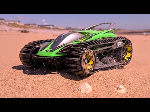 Nikko Velocitrax going through sand tunnel on the beach