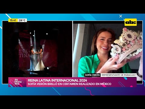 La paraguaya Sofía Verón se consagró Reina Latina Internacional 2024