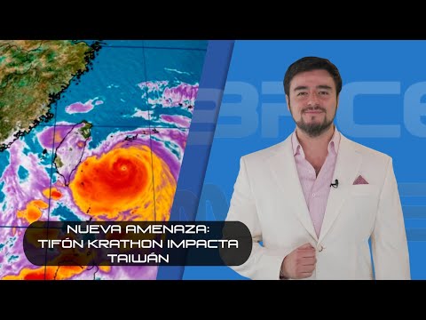 ¡Nueva Amenaza!: Tifón Krathon impacta Taiwán