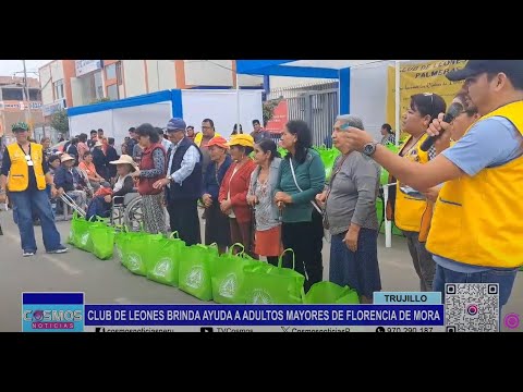 Trujillo: Club de Leones brinda ayuda a adultos mayores de Florencia de Mora