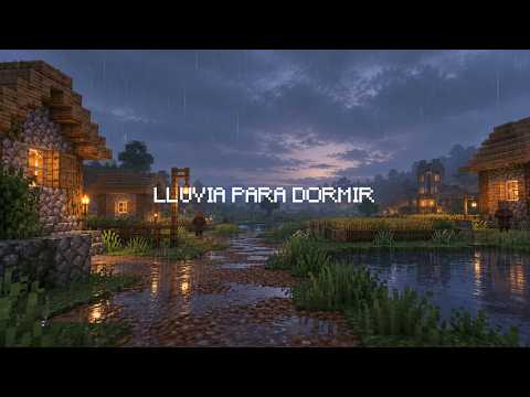 Relajante caminata <strong>en</strong> <strong>la</strong> lluvia <strong>en</strong> Minecraft para dormir😴