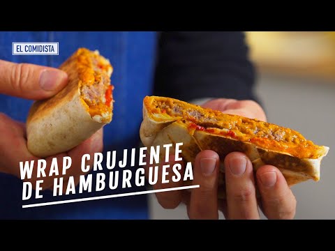 Wrap crujiente de hamburguesa: una receta viral en tres versiones | EL COMIDISTA