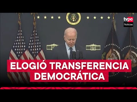 Joe Biden elogió ‘transferencia democrática’, según Cancillería