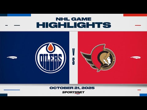 NHL Highlights | Oilers vs. Senators - October 21, 2025