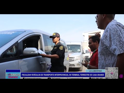 La Libertad: fiscalizan vehículos de transporte interprovincial en Terminal Terrestre de Casa Grande