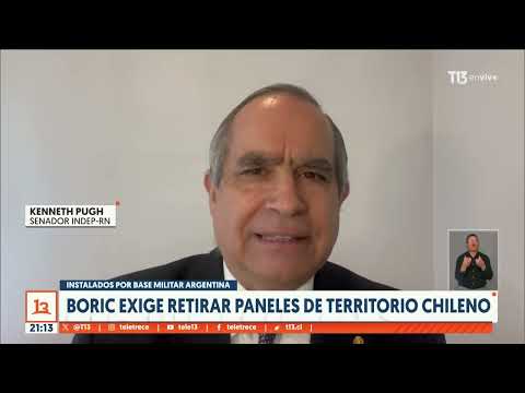 Presidente Boric exige a Argentina retirar paneles de territorio chileno