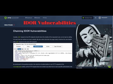 Vermouth ChainingIDORVulnerabilitiesHTBWebAttacks