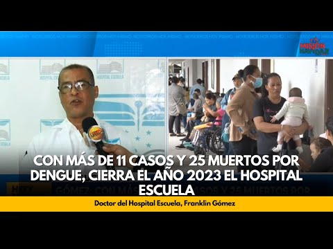 Gómez: con más de 11 casos y 25 muertos por dengue, cierra el año 2023 el Hospital Escuela