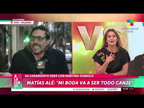 MATÍAS ALE: Mi boda va a ser todo canje