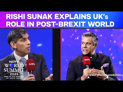 NDTV World Summit: Rishi Sunak Explains UK's Role In Post-Brexit World