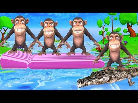 Five little Monkeys Jumping on the bed Nursery Rhymes Song for Kids